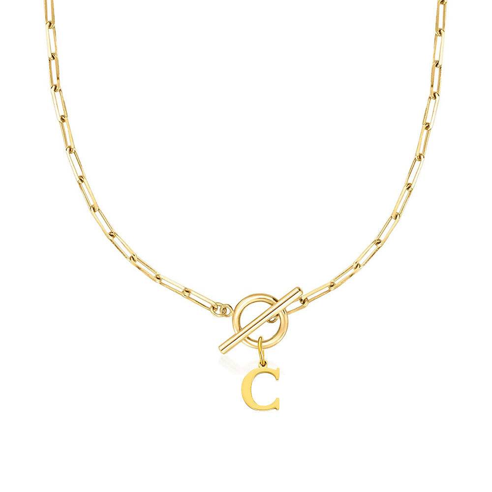 26 Letters Pendant Necklace For Women - Velora