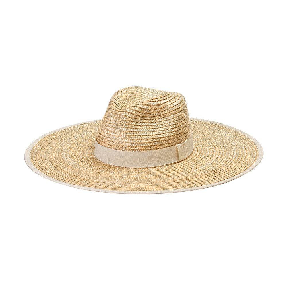 Summer Travel Leisure French Retro Hat Women's Top Wide Brim Straw Sun Hat for women - Velora