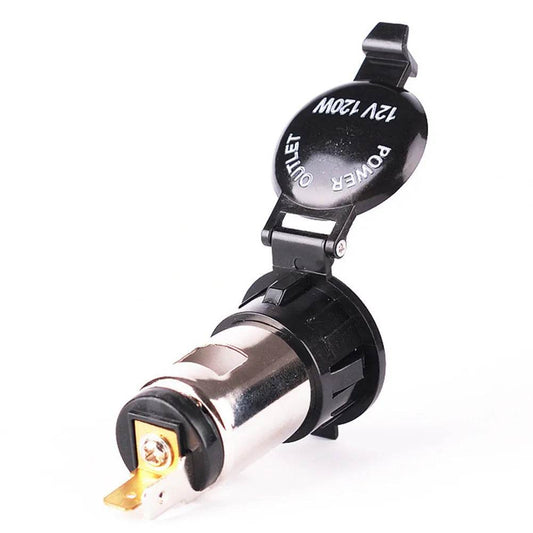 12v Universal Car Power Plug Female Socket Output Auto Cigarette Lighter Ignition 20mm - Velora