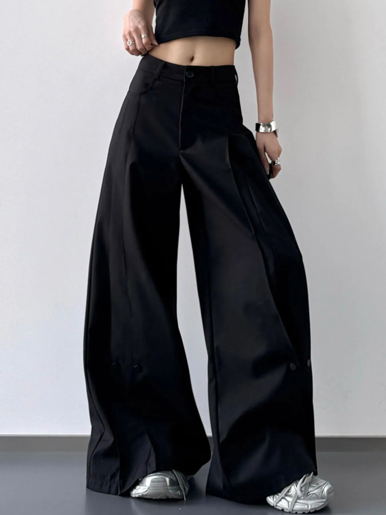 High-Waisted Wide Leg Pants - Velora