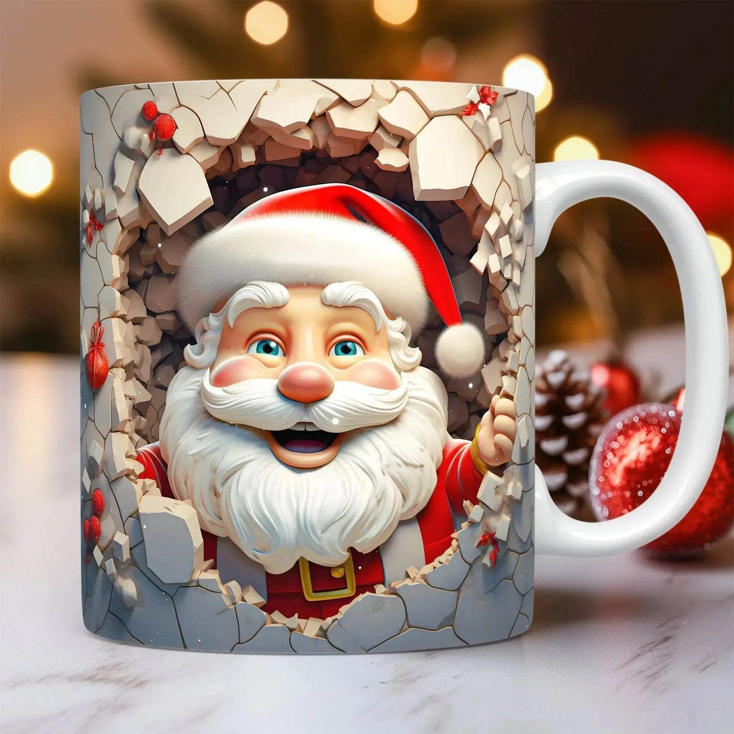 Creative 3D Christmas Ceramics Mug Christmas gift - Velora
