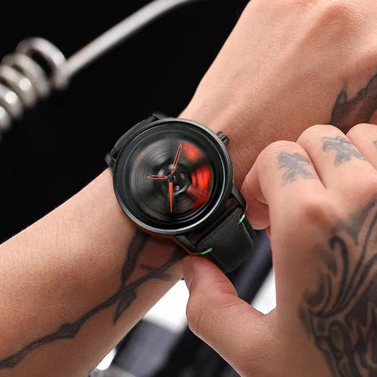 Quartz Men's Mesh Strap Trendy Unique Dial Watch - Velora