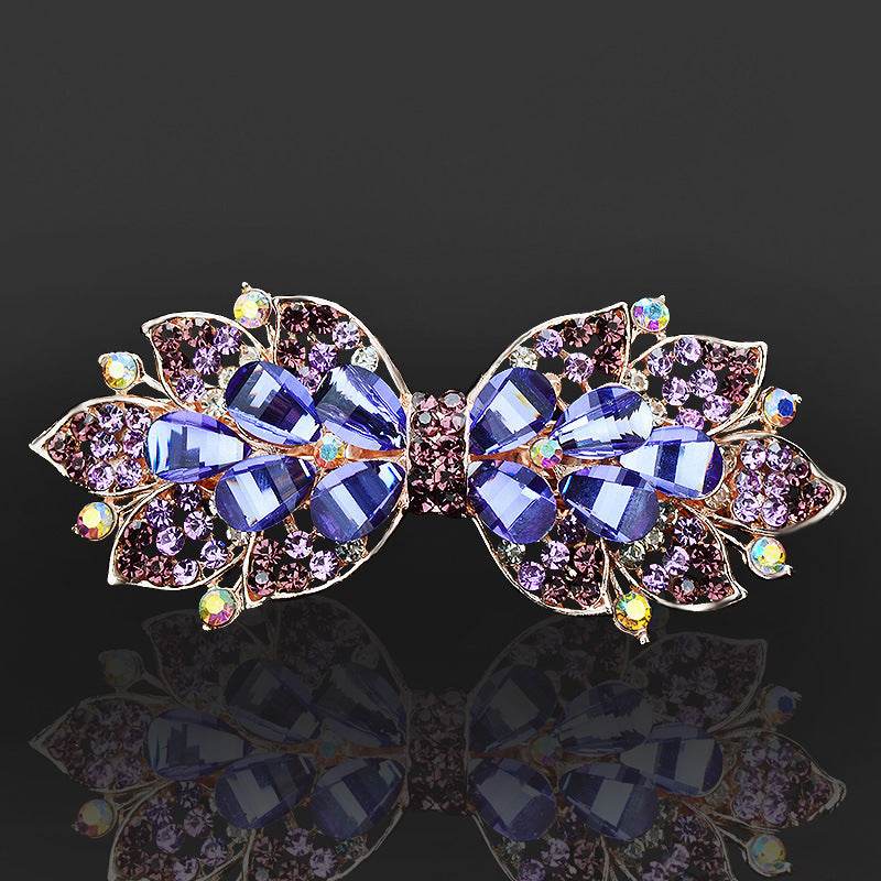 Rhinestone bow hair clip Accessories - Velora