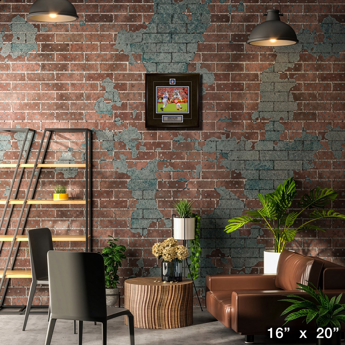 Josh Allen Framed Pin & Plate Bills