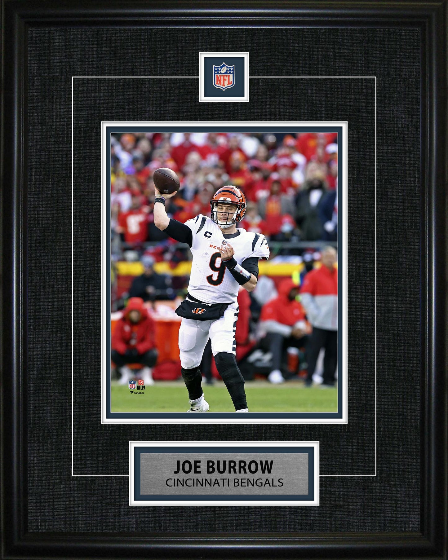 Joe Burrow Framed Pin & Plate Bengals Frameworth Sports Marketing