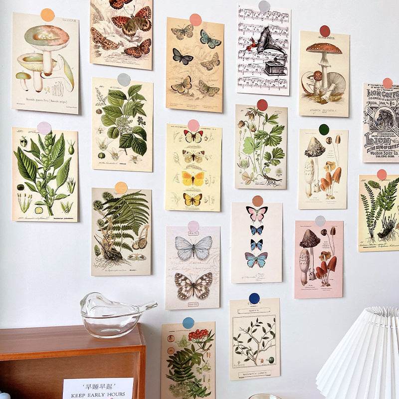 Forest Plant Series Decorative Card Wall Bedroom Postcard Wall Sticker Decoration Decorative Card - Velora