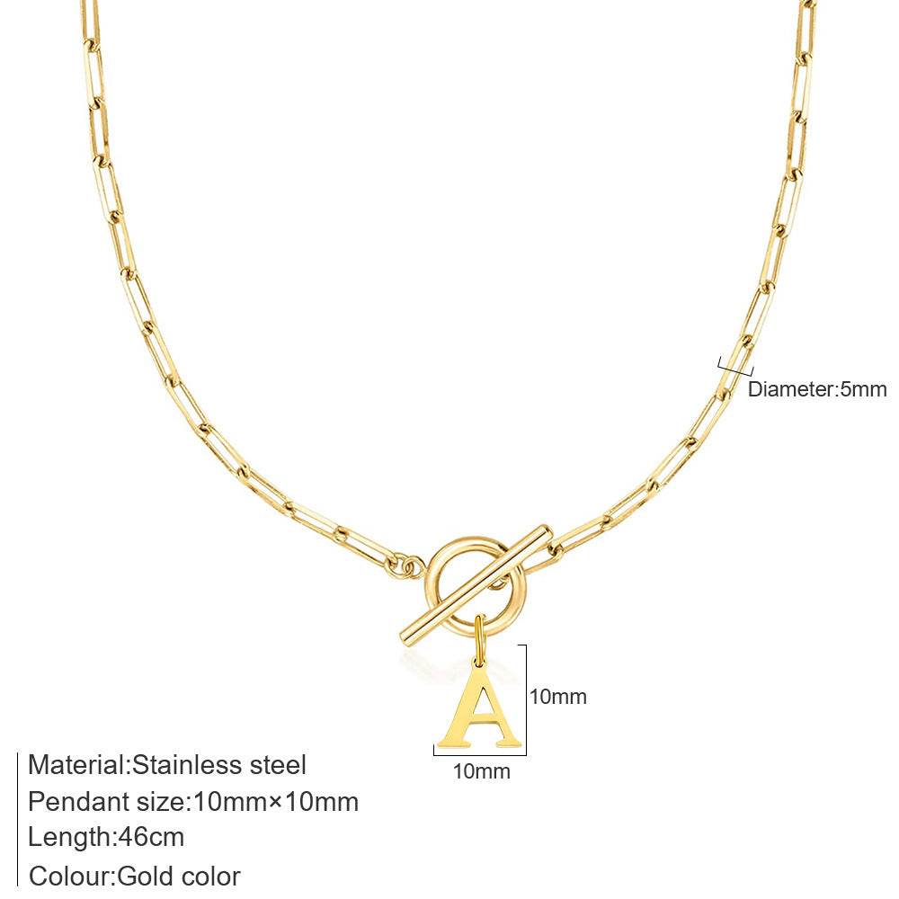 26 Letters Pendant Necklace For Women - Velora