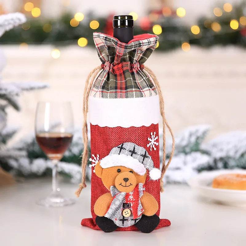 Christmas Decorations Christmas Wine Bottle Socks - Velora