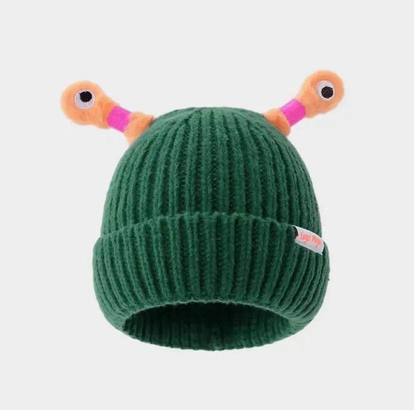 New Cute Luminous Fall Winter Warm Ear Protection Wool Cartoon All-matching Knitted Beanie Hat