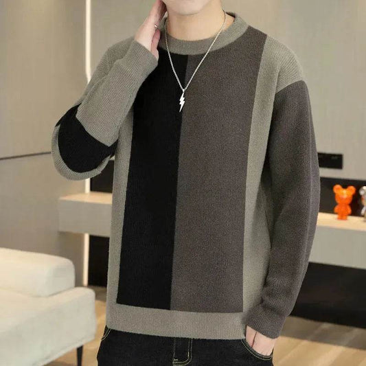 Fall Winter Crew Neck Warm Pullover Sweater Men - Velora