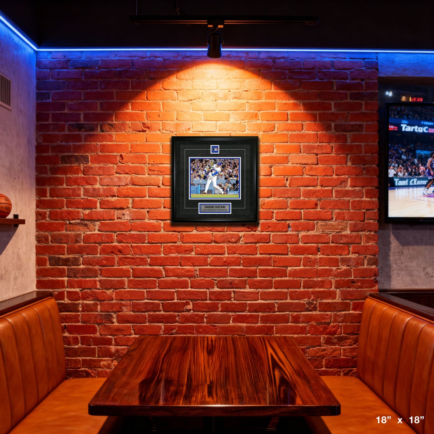 Shohei Ohtani Framed Pin & Plate Dodgers