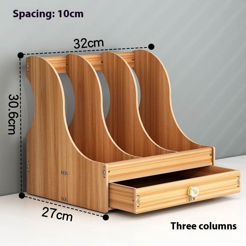 Minimalist Wooden Desk Organizer Office Table Organizer - Velora