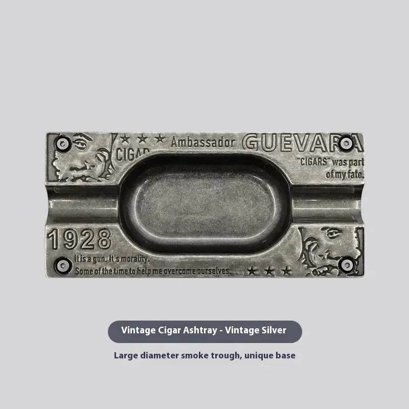 Metal Gold and Silver 2 slot Cigar Ashtray - Velora