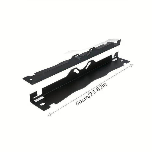 Heavy-duty Four-wheel Alignment Tool Pair, Upgraded Wheel Alignment Plate With Hanging Hole, Black And Silver - Velora