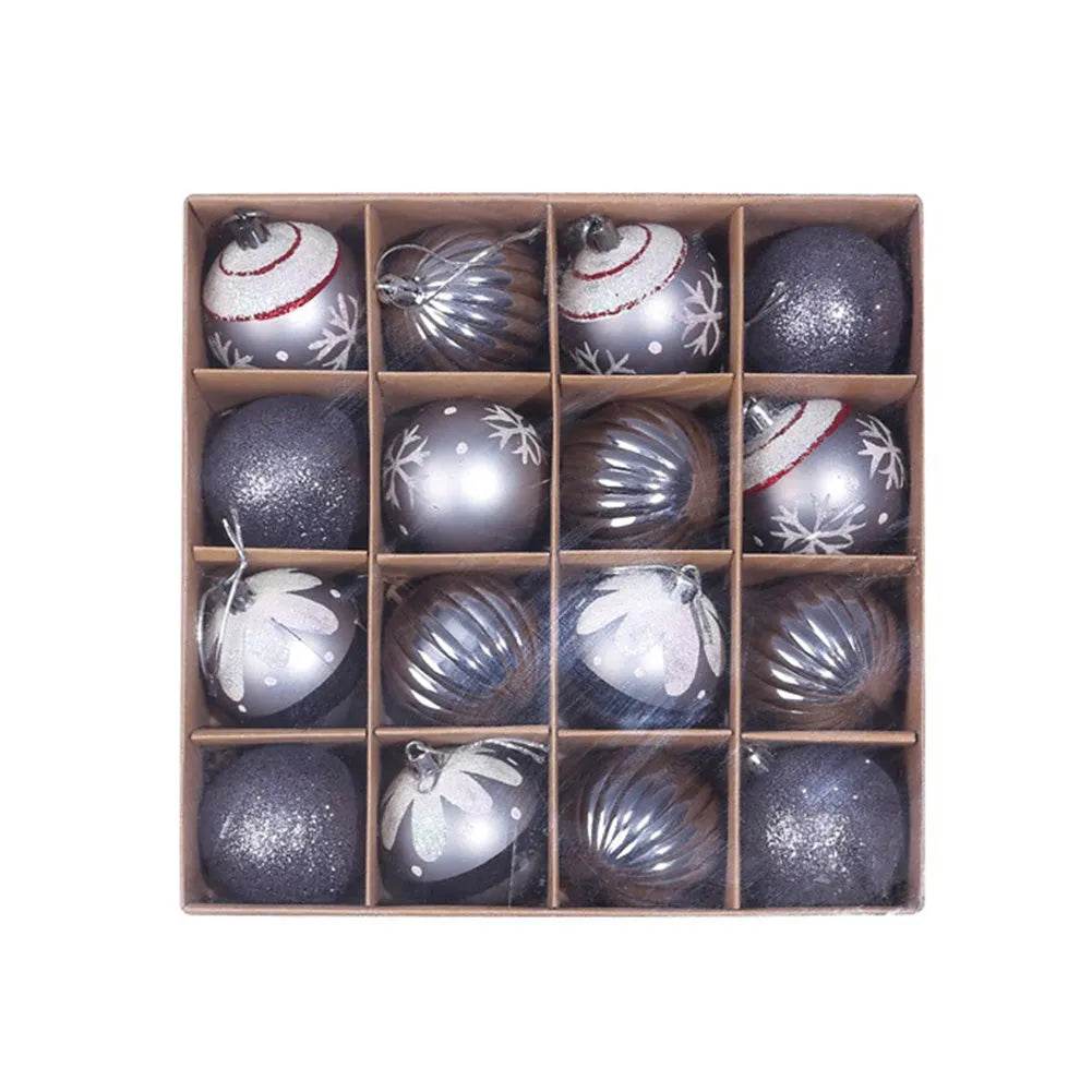 Ornament Christmas Tree Ball Decorations Xmas Ball Red Gold Silver Blue Hanging Home Party Decor - Velora