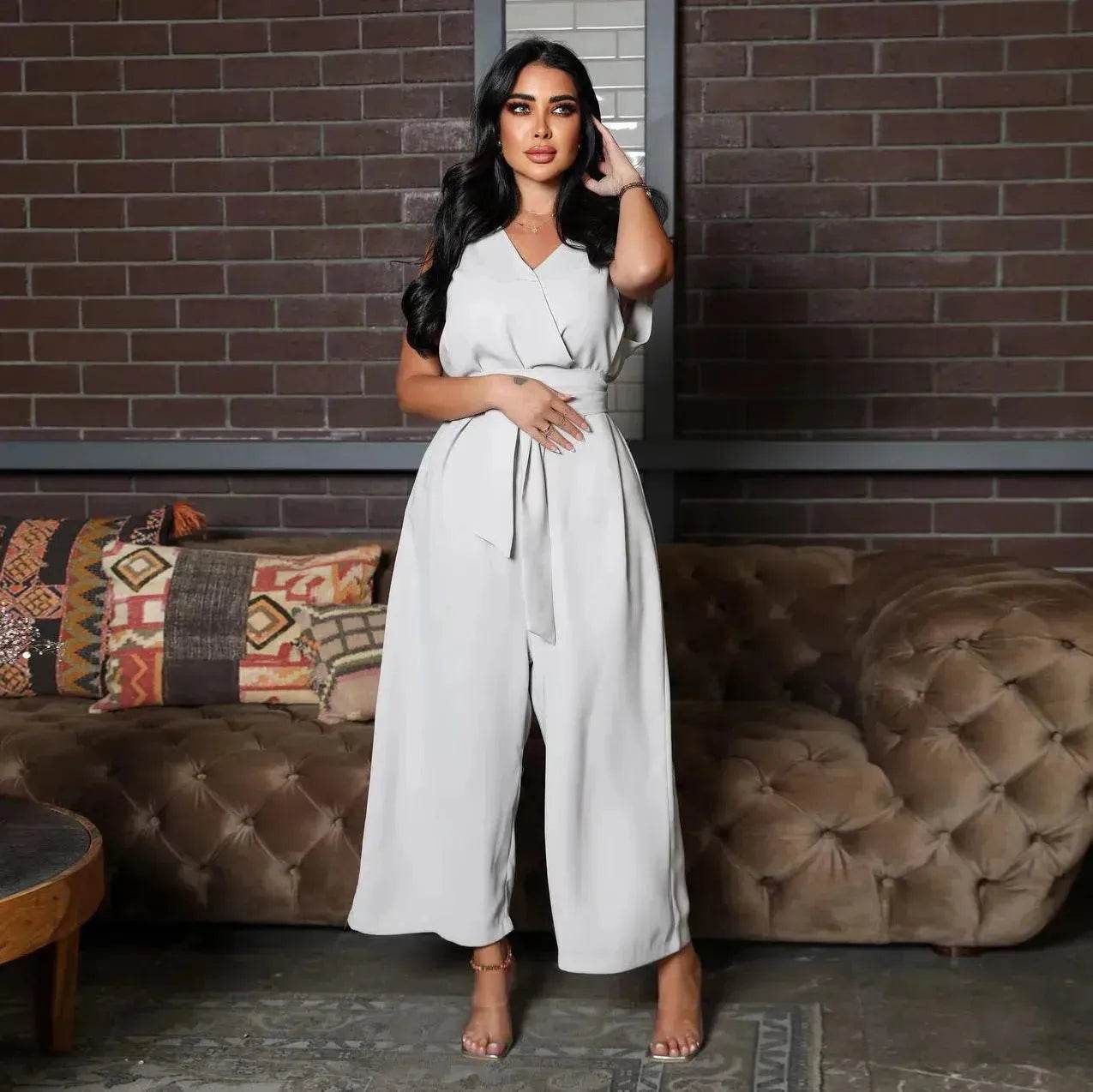 Middle East Modern Girls' Fashion Women's Jumpsuit and Abaya Kimono - Velora