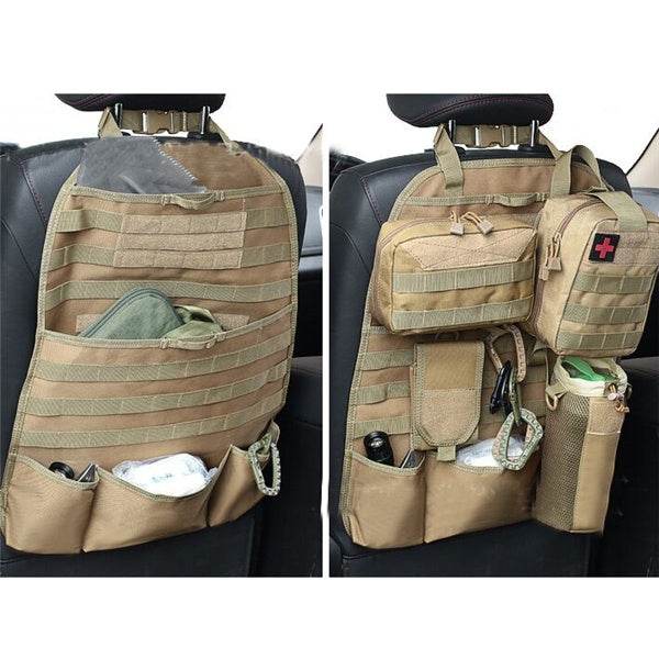 Multi-function Tactical Universal Car Back Seat Organizer Cover Bag - Velora