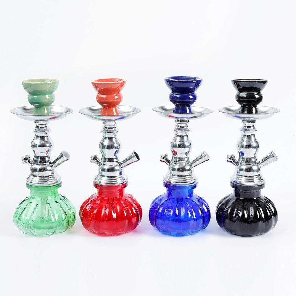 Small Size Iron Single And Double Pipe Hookah Suit - Velora