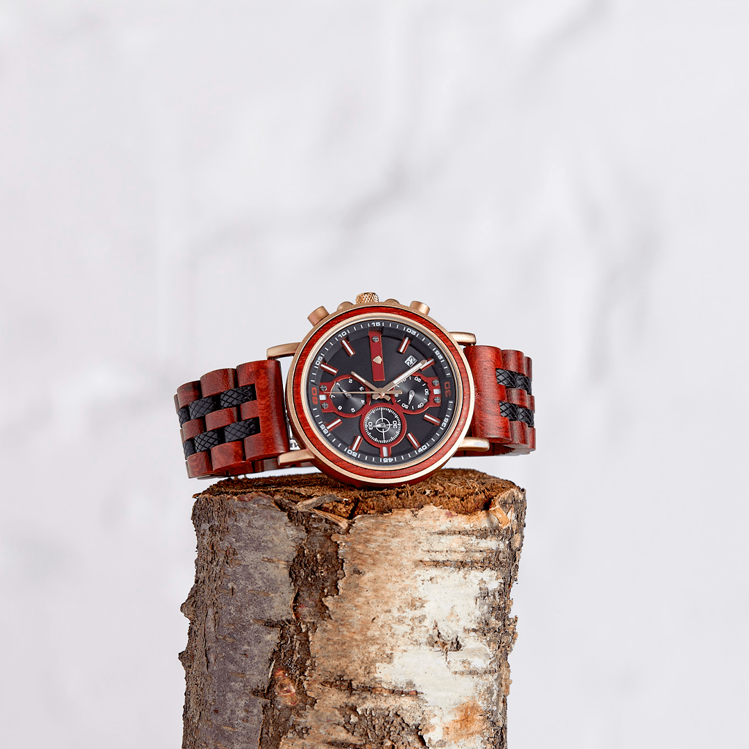 The Redwood: Wood Watch for Men - Velora Luxury Fashion