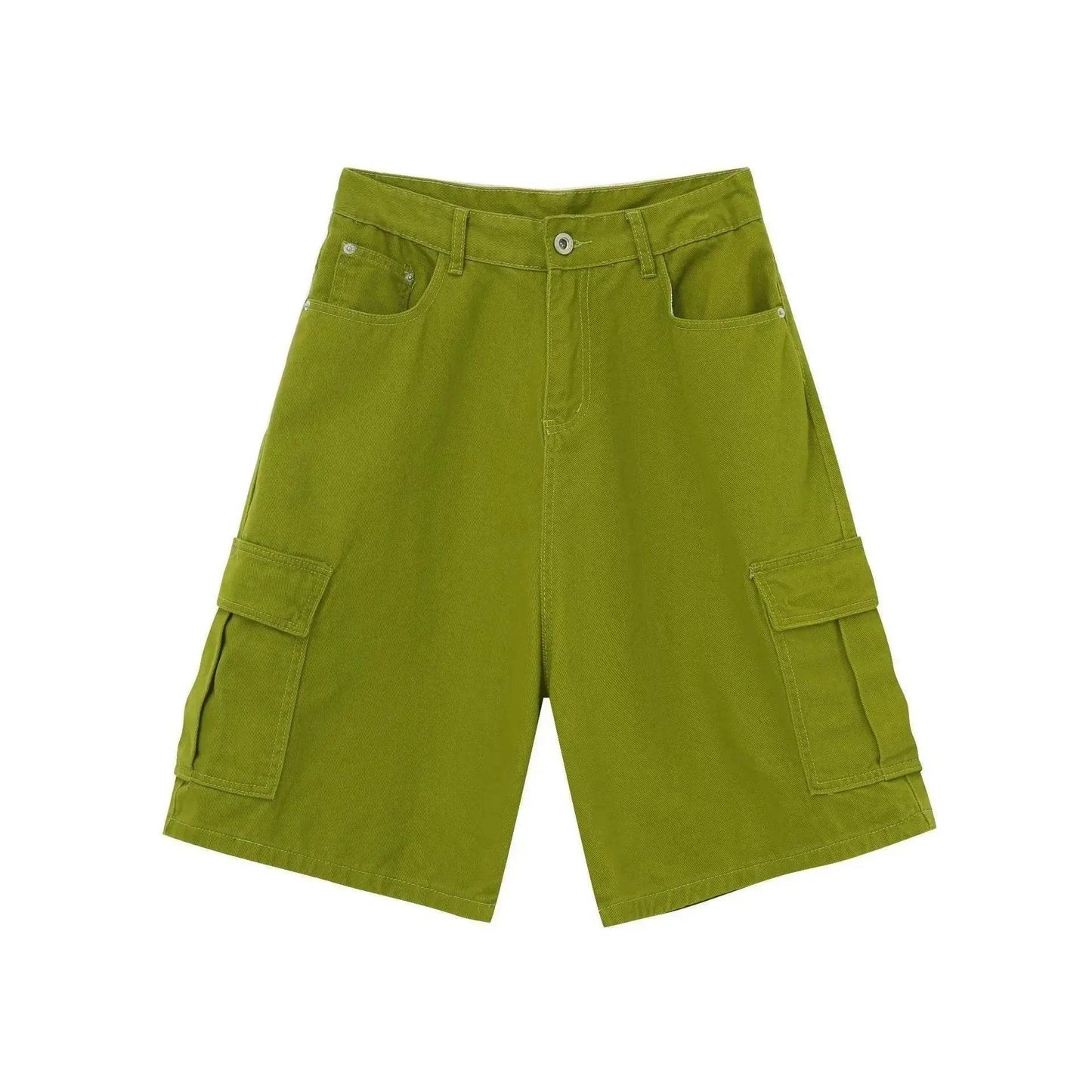 Men's Baggy Dad Shorts Jeans Denim Summer New Straight Wide-leg Workwear Denim Shorts for Men Loose Leisure All-matching Shorts - Velora