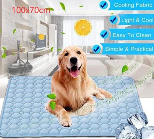 Pet Dog Cat Ice Silk Cold Nest Pad For Cooling In Summer - Velora