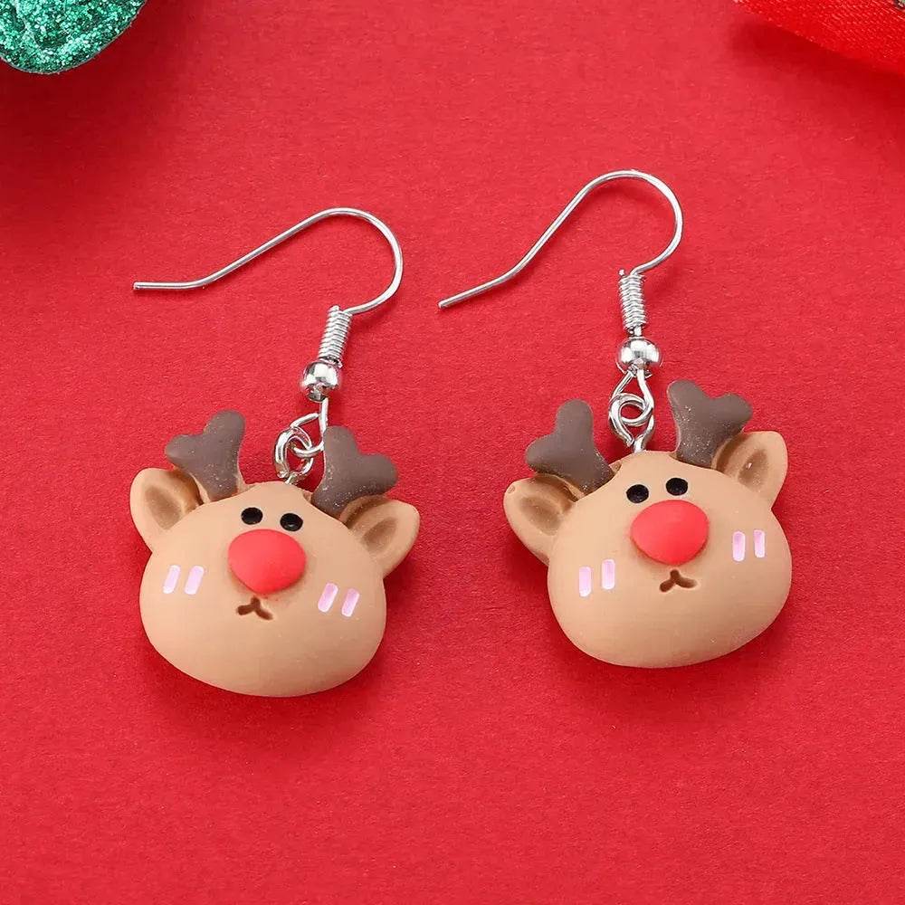 Creative Cartoon Christmas Earrings Fashion - Velora