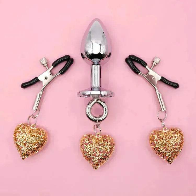 Love Chain Sex Toys Bell For Women Nipple Clamp Anal Plug - Velora