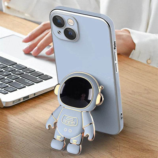 3D Astronaut Phone Case Anti-Drop Electroplating Bracket - Velora