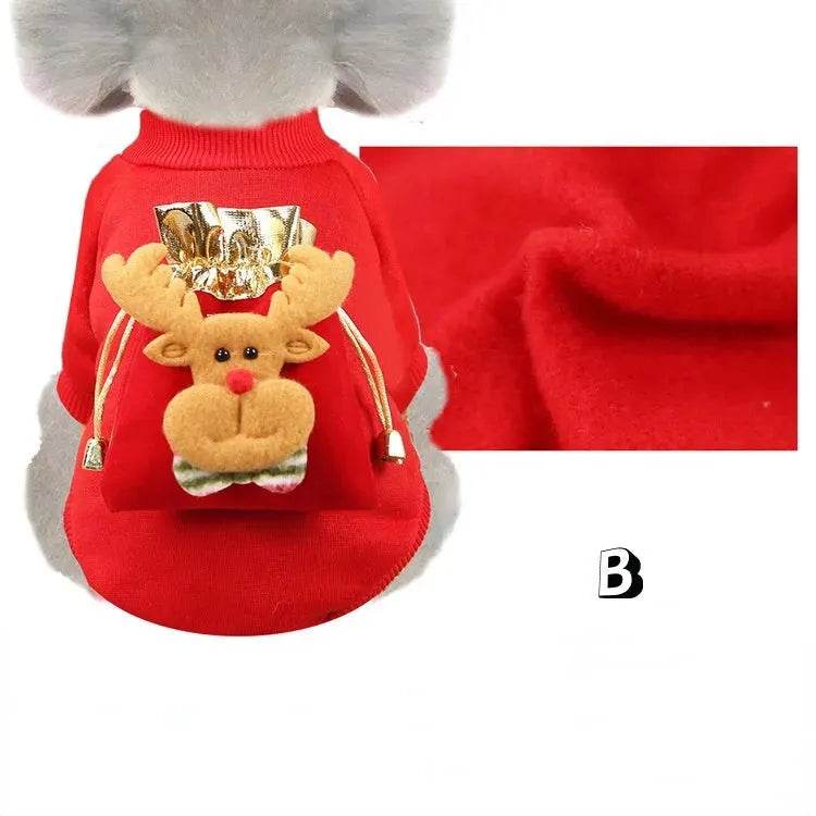 Christmas Pet Supplies Clothes Cat Cotton Clothes - Velora