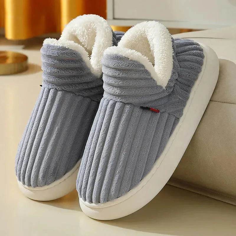 Winter Men's And Women's Same Style Cotton Slippers - Velora