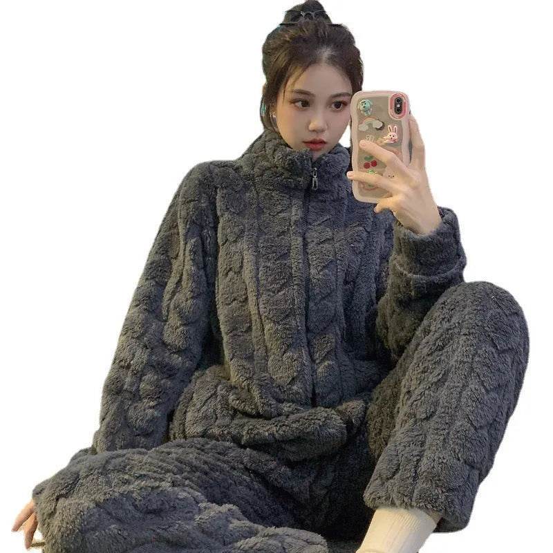 Women's Winter Woolen Love Pajamas - Velora