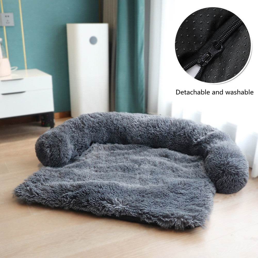 Removable Pet bed Mat Sofa Dog Bed Plush Pet Bed - Velora