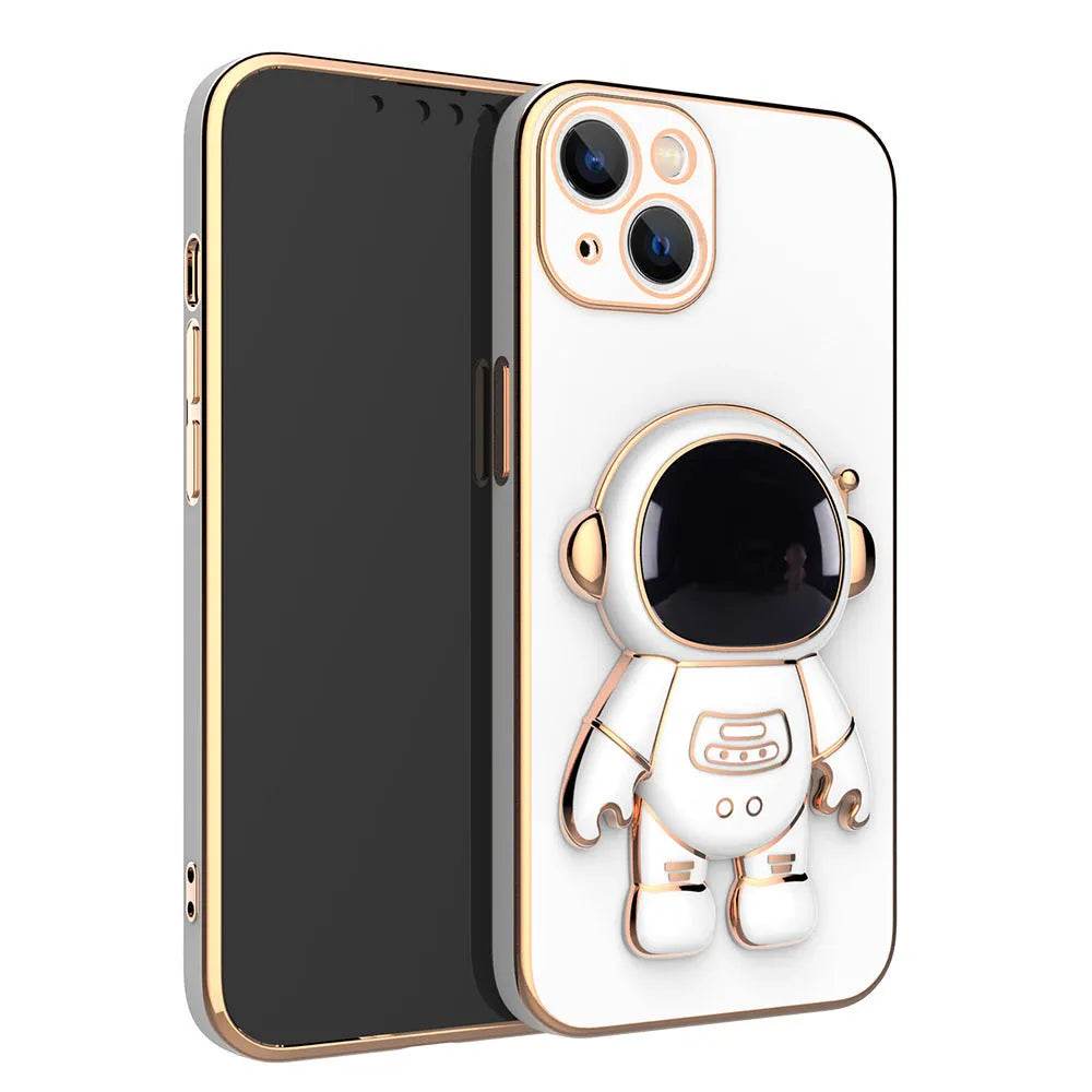 3D Astronaut Phone Case Anti-Drop Electroplating Bracket - Velora