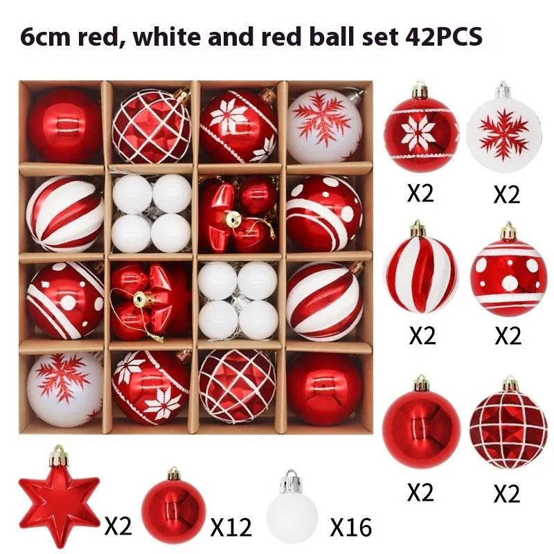 Christmas Decoration 6cm Electroplating Plastic Ball - Velora
