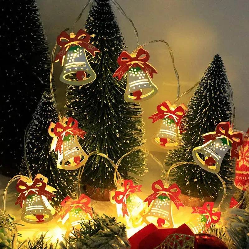 Christmas LED Light String Santa Claus Elk Snowman Xmas Ornament String Light Christmas Decorations New Year Navidad Gift - Velora