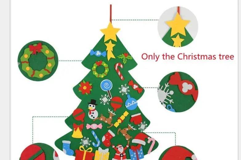 Children's DIY felt Christmas tree with lights - Velora