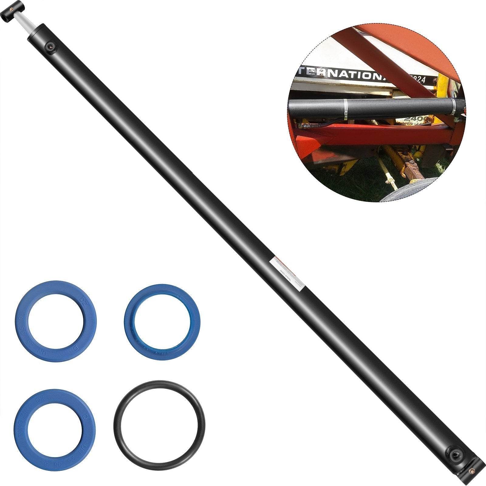 Hydraulic Cylinder 2 Bore 36 Stroke Hydraulic Ram Cylinder 3000psi Hydraulic Cylinders Welded Double Acting Cross Tube SAE6 Port Hydraulic Lifting Cylinder - Velora