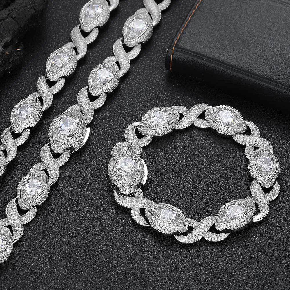 Men's Fashion Hip Hop Zircon Bracelet Cuban Link Chain - Velora