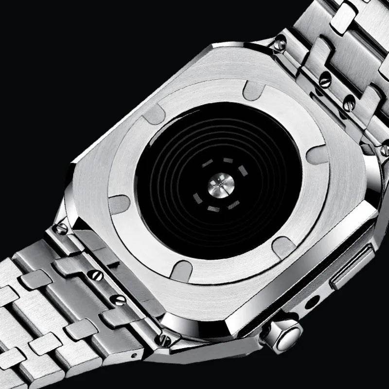 Integrated High-grade Metal Modified Watch Strap Case Stainless Steel Protective Case Cover Men's Business - Velora