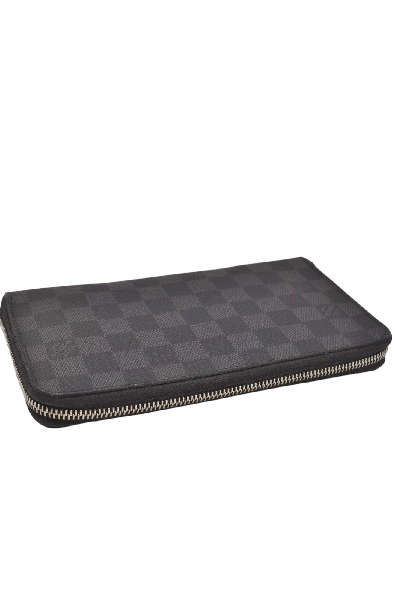Louis Vuitton Damier Graphite Zippy Organizer Wallet N63077 LV 8122K - Velora