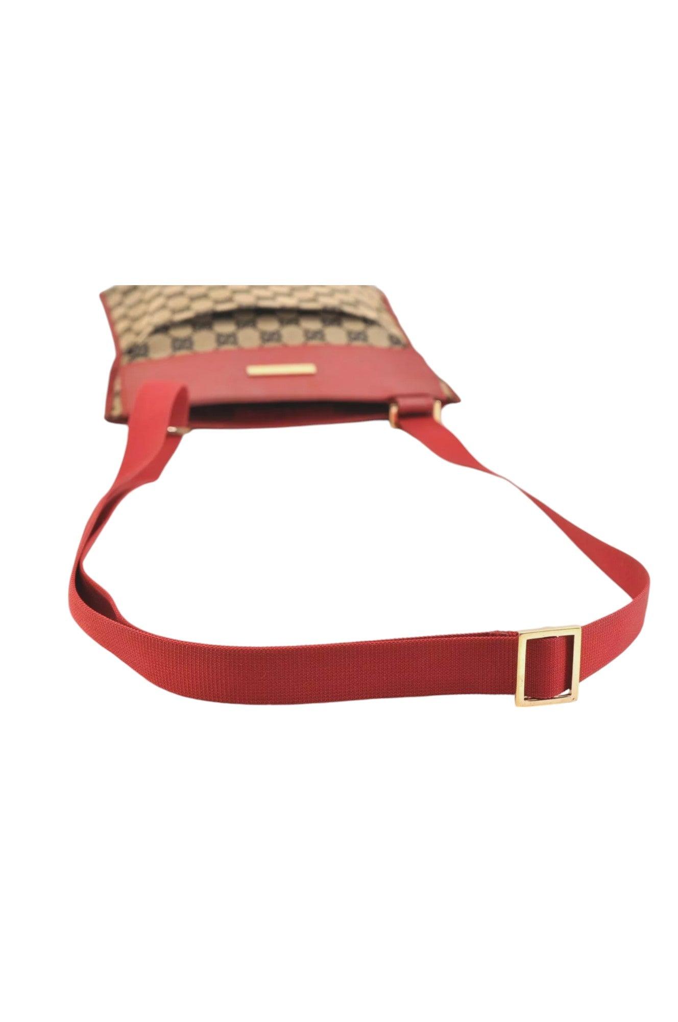 GUCCI Shoulder Cross Body Bag GG Canvas Leather 0190348 Black 9211K - Velora