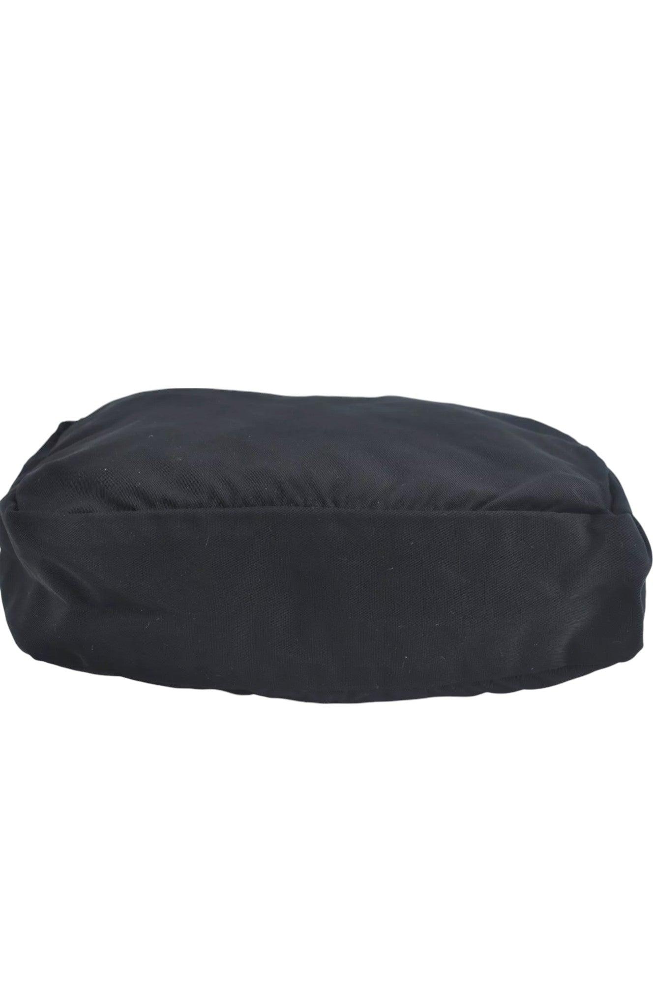 PRADA Nylon Leather Pouch Purse Black 3978K - Velora