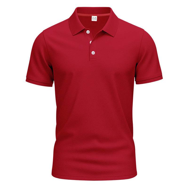 Men's Gentleman Loose Breathable Lapels Short Sleeve - Velora