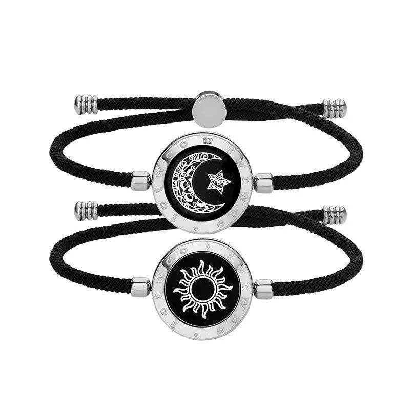 Lovers Sun-Moon Smart Sensing Couple Bracelet - Velora