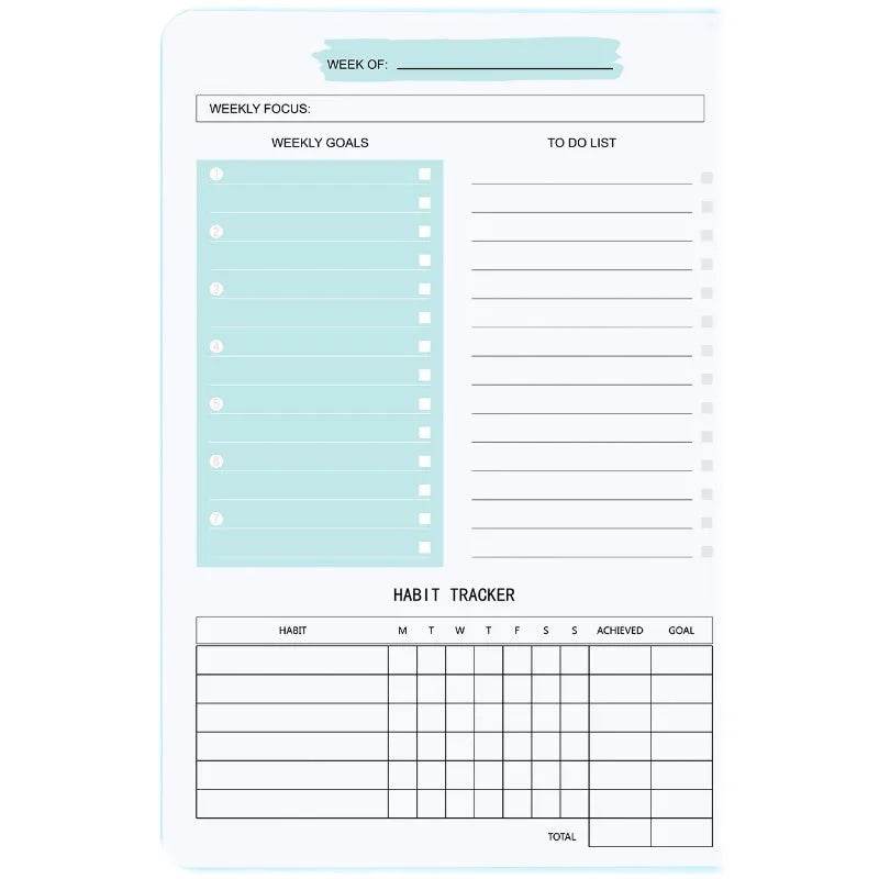 Non Dated Daily Weekly Monthly Planner Agenda Notebook Diary - Velora