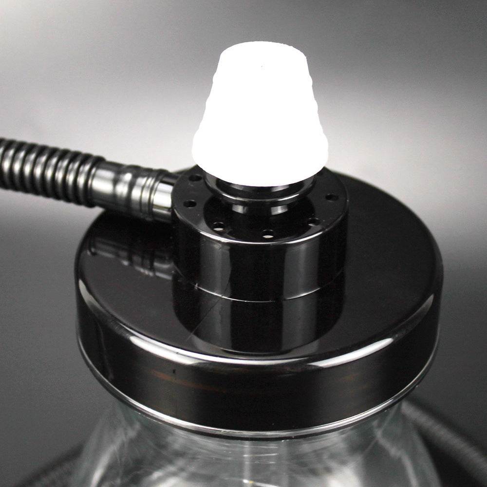 Portable Transparent White Plastic Hookah Full Set Of Accessories - Velora