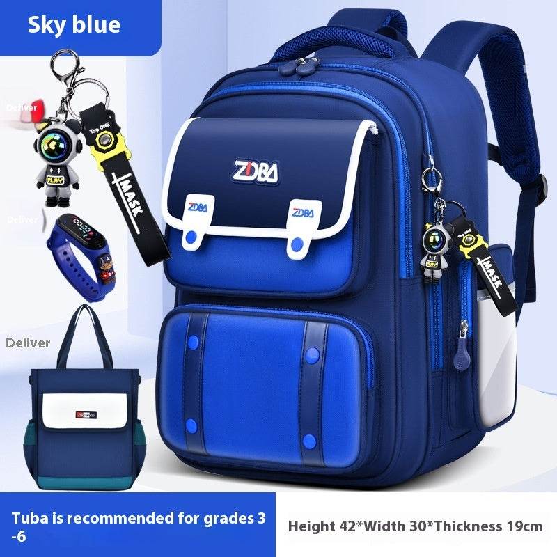 Elementary School Spine Protection Backpack Water resistant School bag - Velora