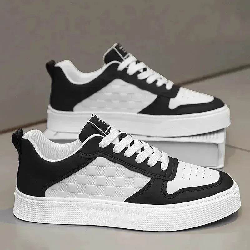 Casual Lace-up Sneakers Men Fashion Breathable Platform Sneakers Shoes Outdoor Sports sneakers . - Velora