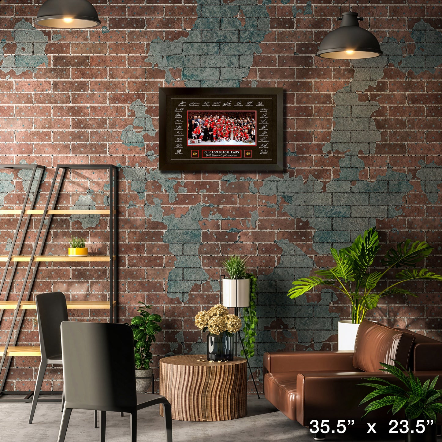 Chicago Blackhawks 2015 Stanley Cup Replica Signature Frame