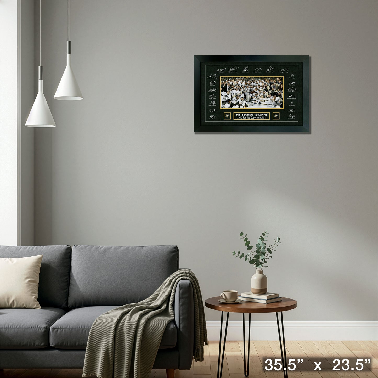 Pittsburgh Penguins 2016 Stanley Cup Replica Signature Frame